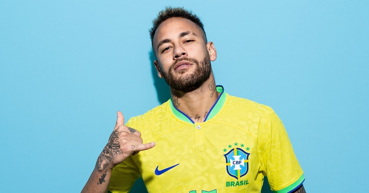 Foto do Neymar da Silva Santos Júnior copa de 2022