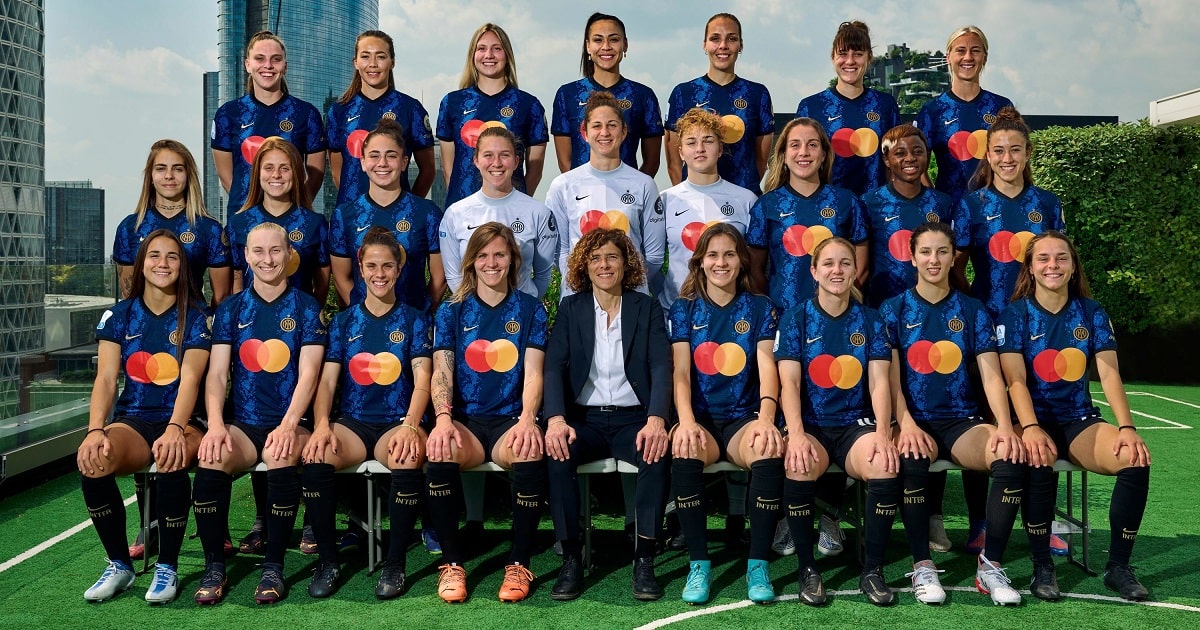 Foto oficial do Inter Women, o time feminino do Inter de Milão