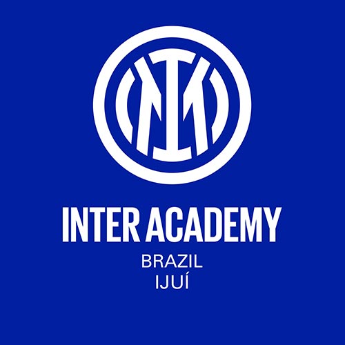 Logo da Escola de Futebol da Inter Academy em Ijuí/RS