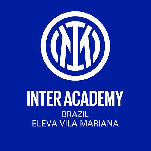 Logo da Escola de Futebol da Inter Academy em Vila Mariana/SP